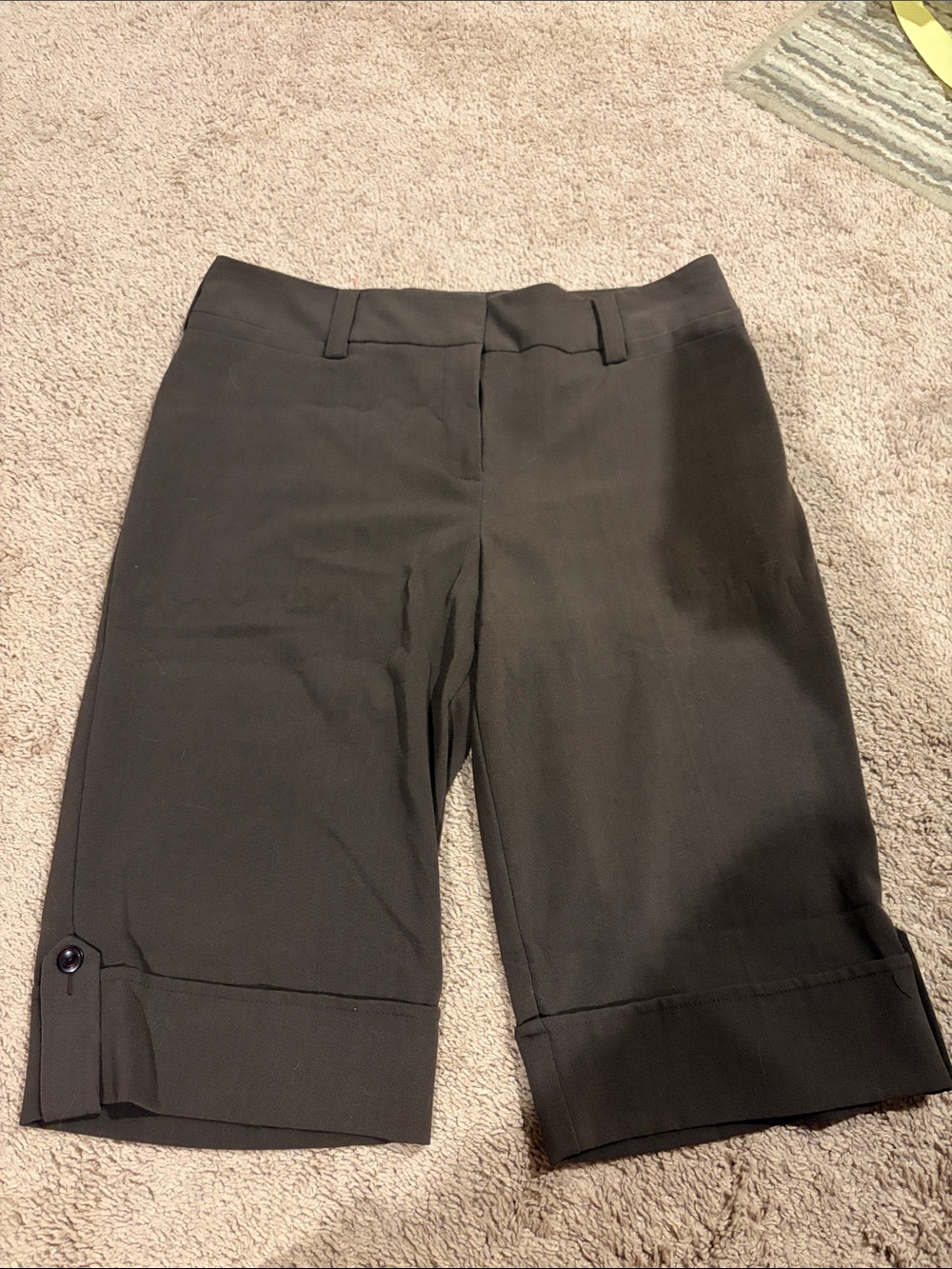 B.wear Brown High-Waist Dress Shorts